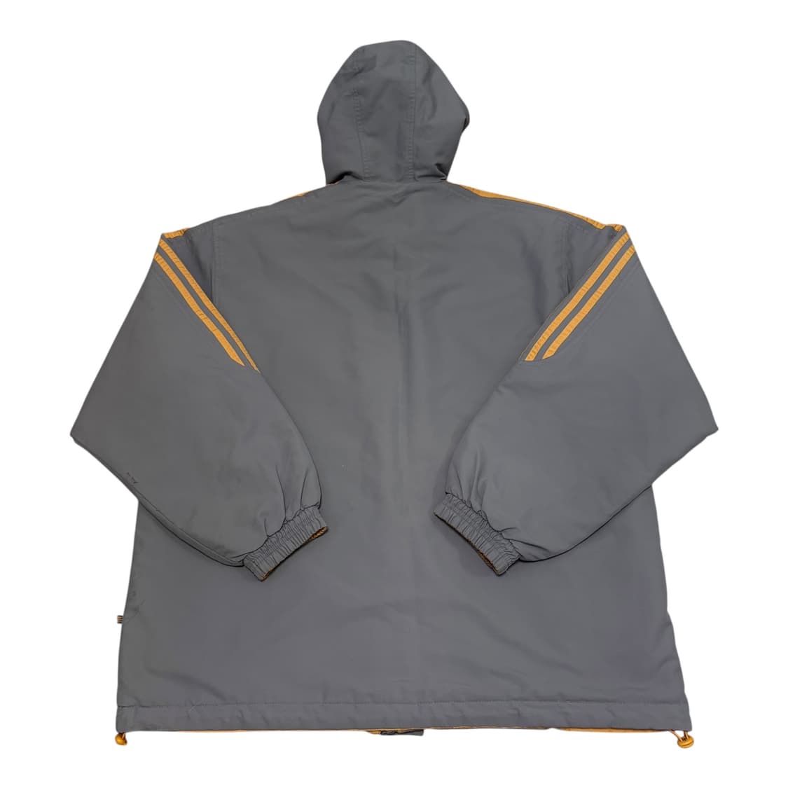 아디다스 00s 올드스쿨 그레이/옐로우 리버시블 후드 누빔 자켓 상품이미지4
