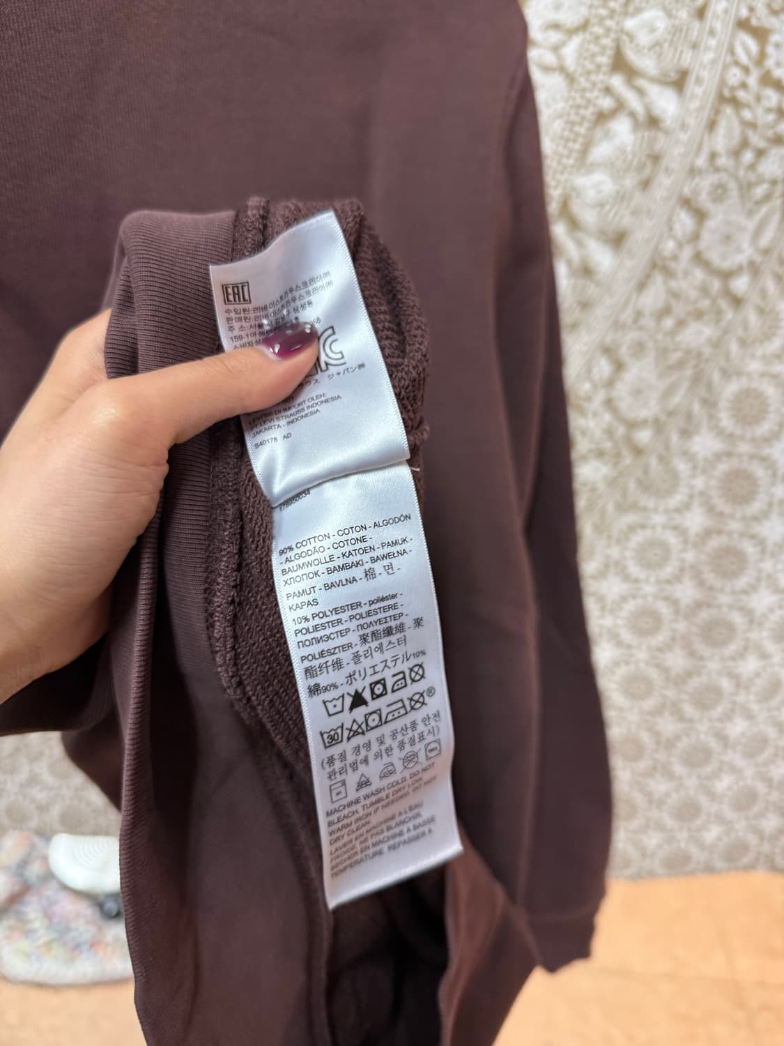 리바이스 자수 브라운 맨투맨 (Z1047) 상품이미지5