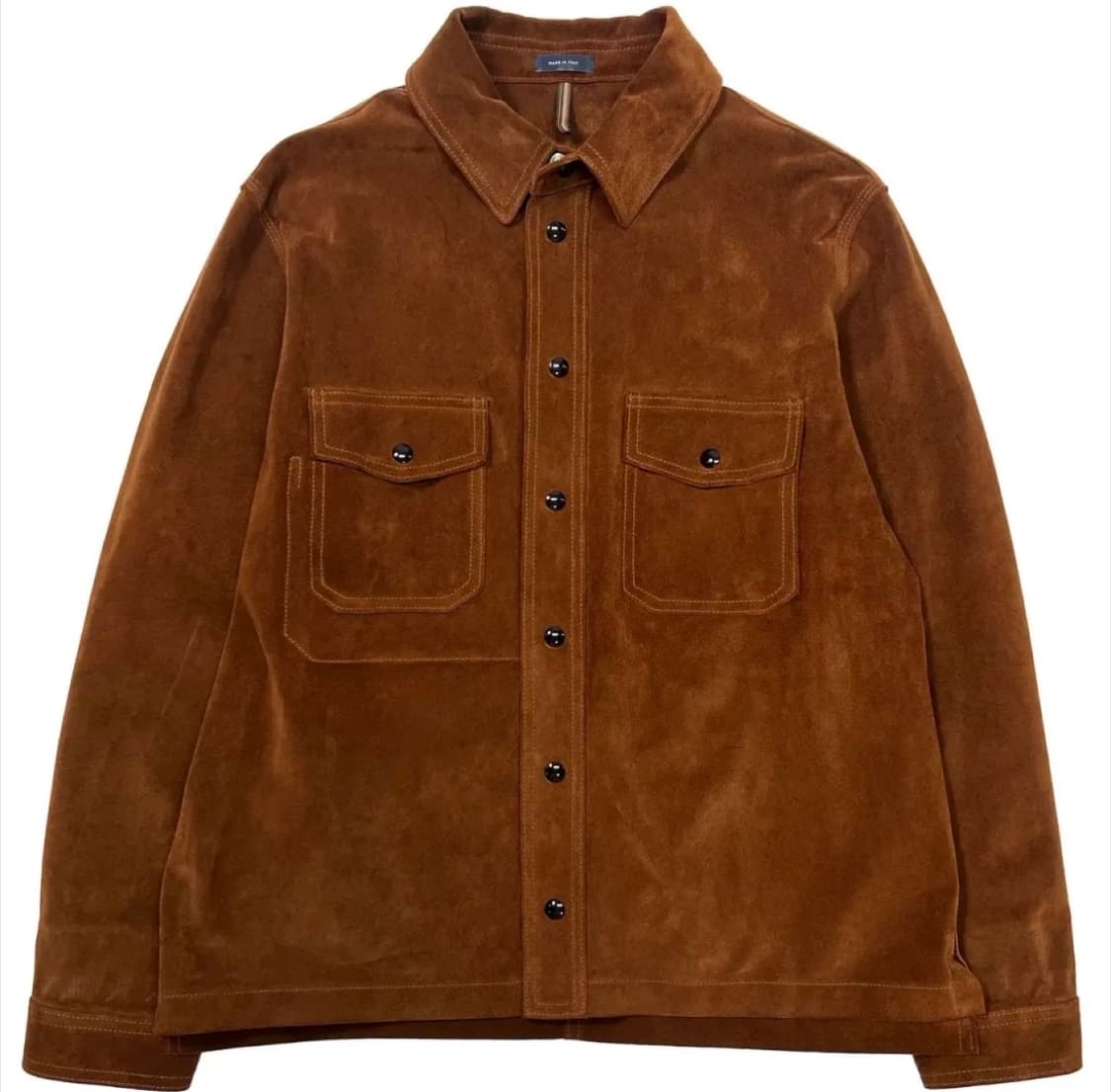 드레익스 브라운 러프아웃 스웨이드 오버셔츠 42 상품이미지2