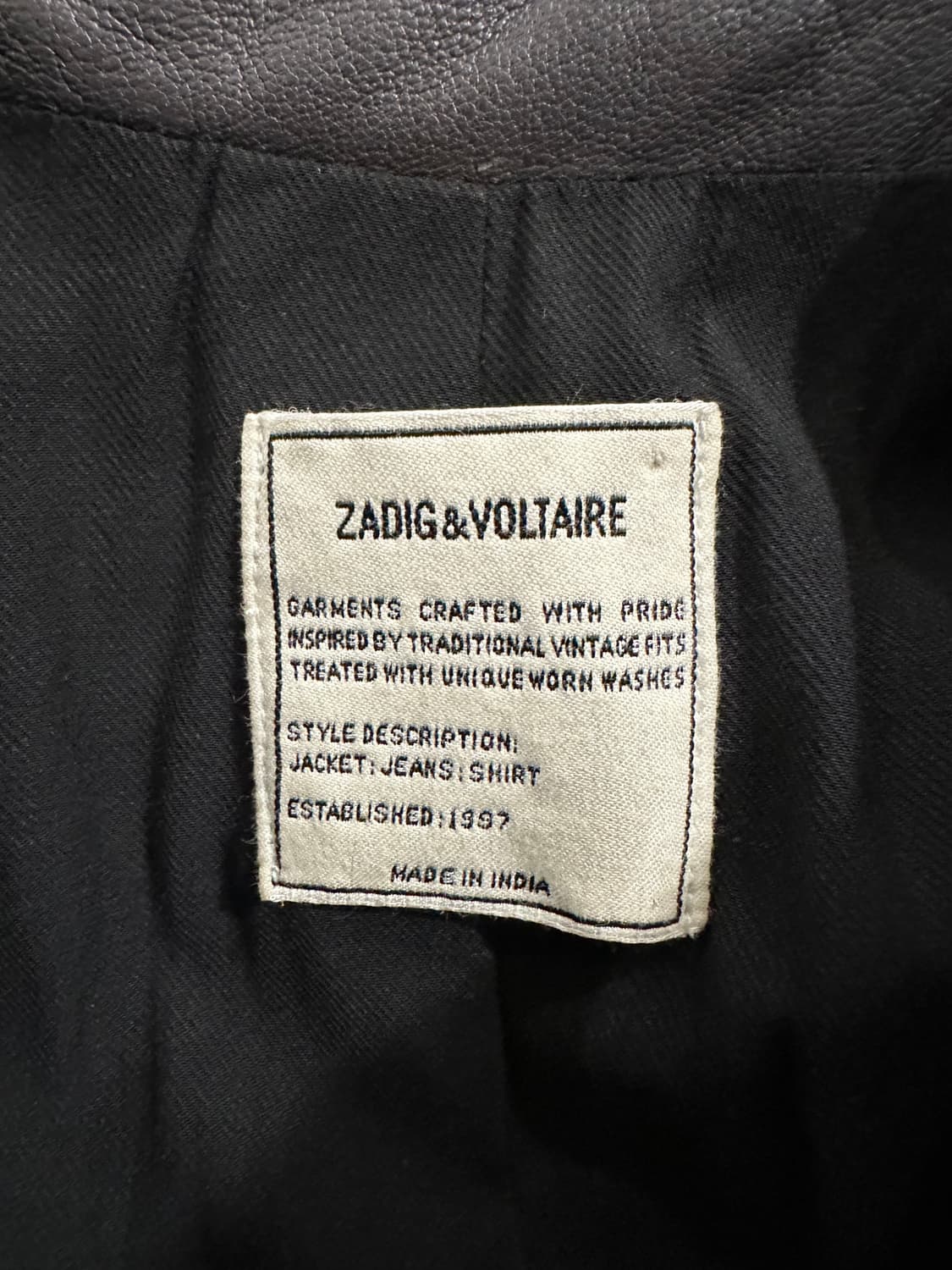 자딕앤볼테르 램스킨 레더 자켓 상품이미지4