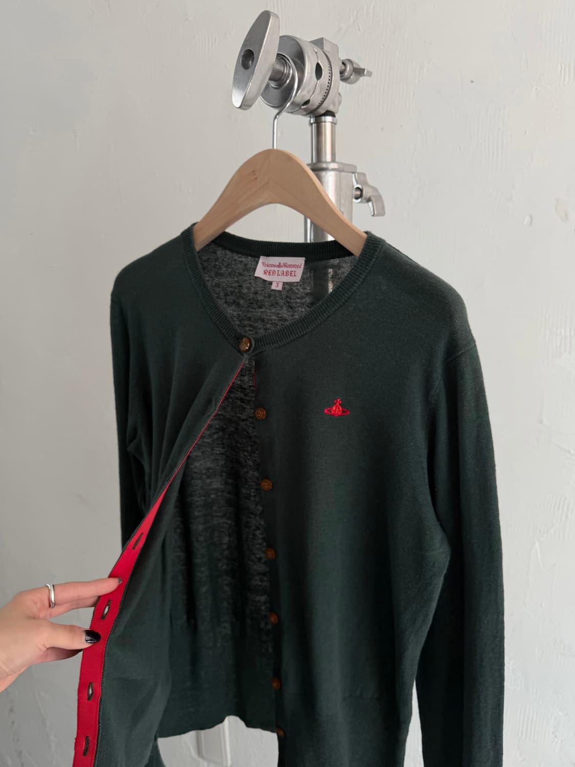 비비안 웨스트우드 레드라벨 ORB로고 코튼 유넥 가디건 상품이미지4