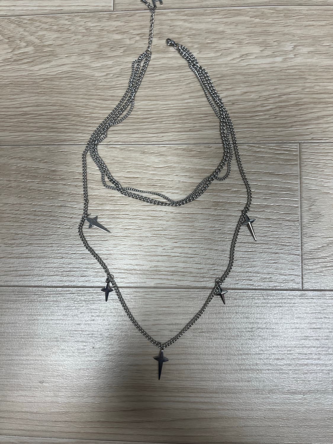 헬레네파리스 쓰리 체인 미니 크로스 네크리스 목걸이 상품이미지8