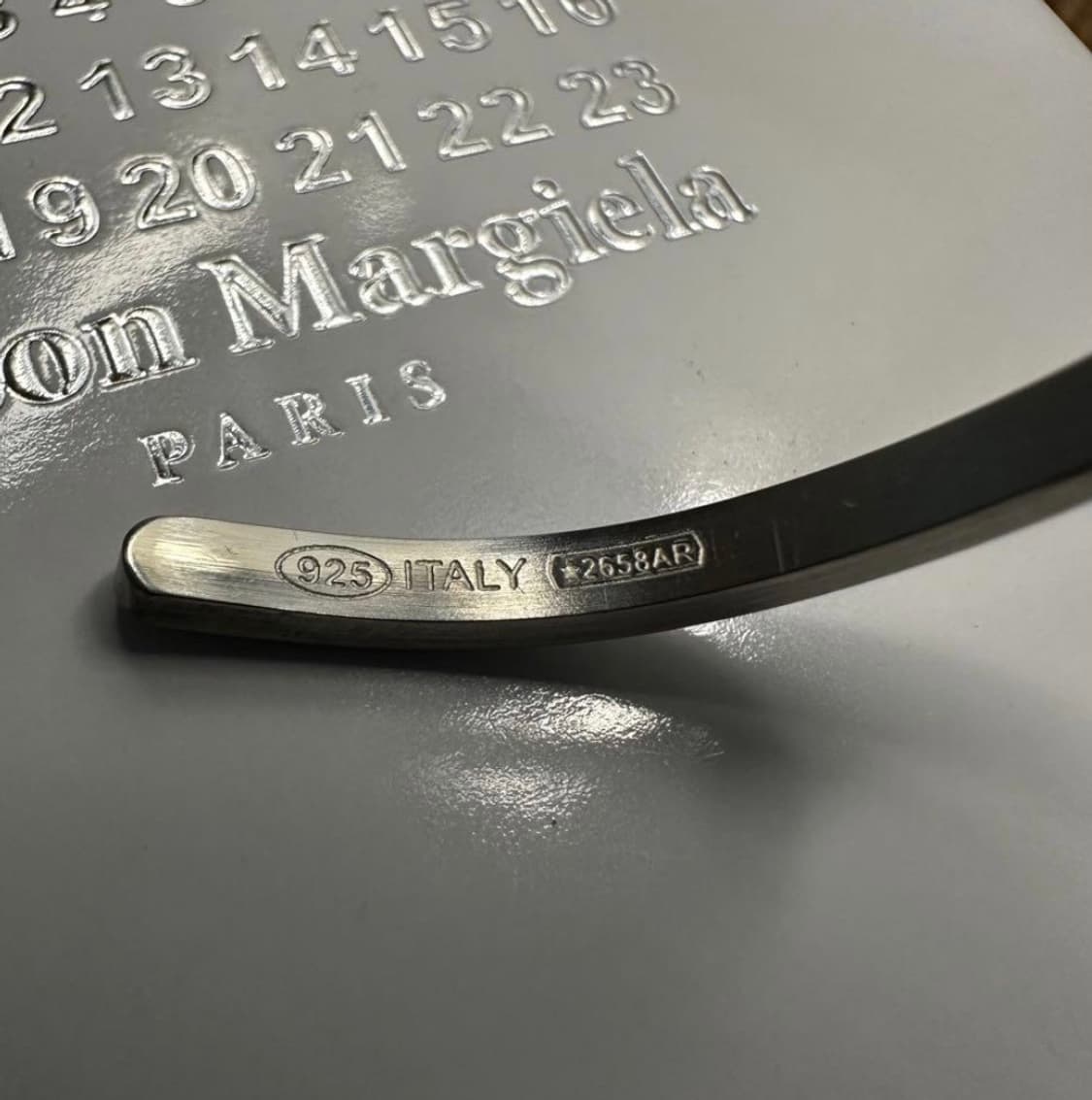 이태리 925 실버 마르지엘라 넘버링 뱅글 상품이미지3