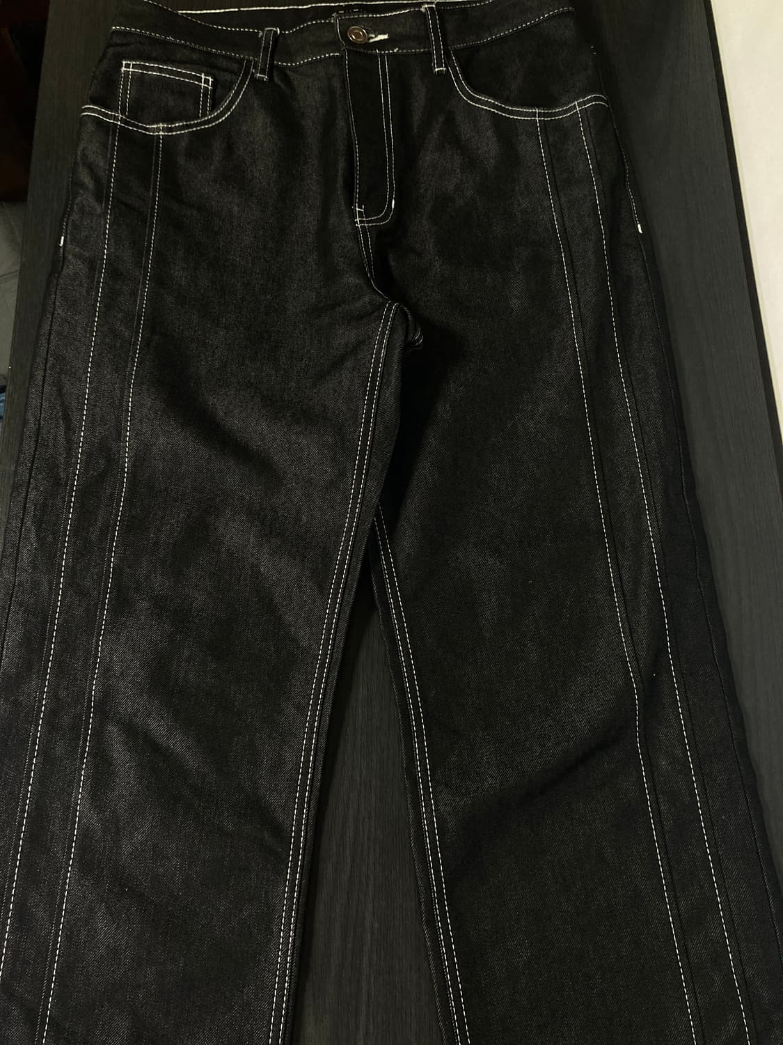 가먼트 레이블 데님 셋업 상품이미지3