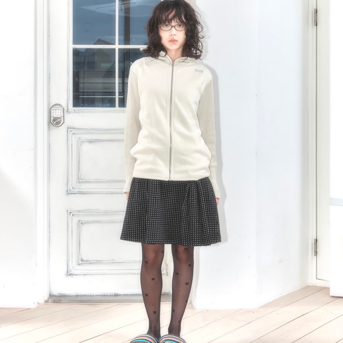 영마일웨어 바라클라바 니트 집업 상품이미지3