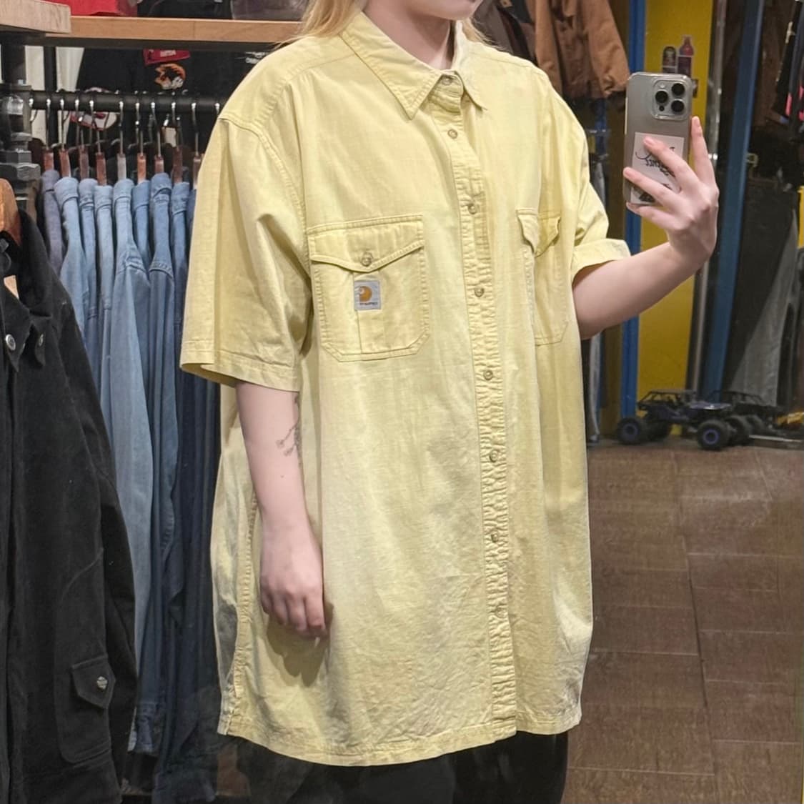 [HI] 칼하트 반팔셔츠 옐로우  상품이미지3