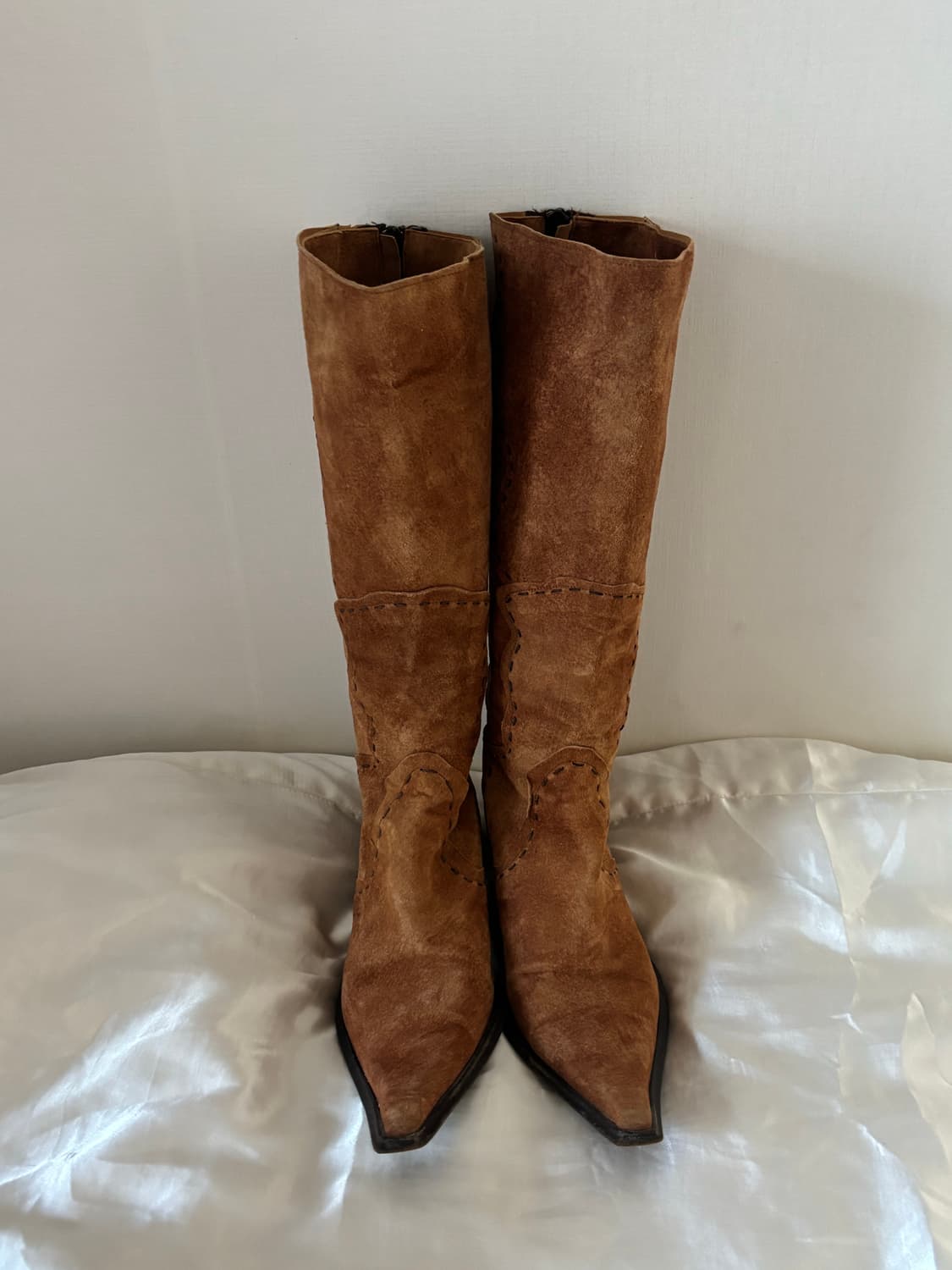 스웨이드 스틸레토 부츠 상품이미지3