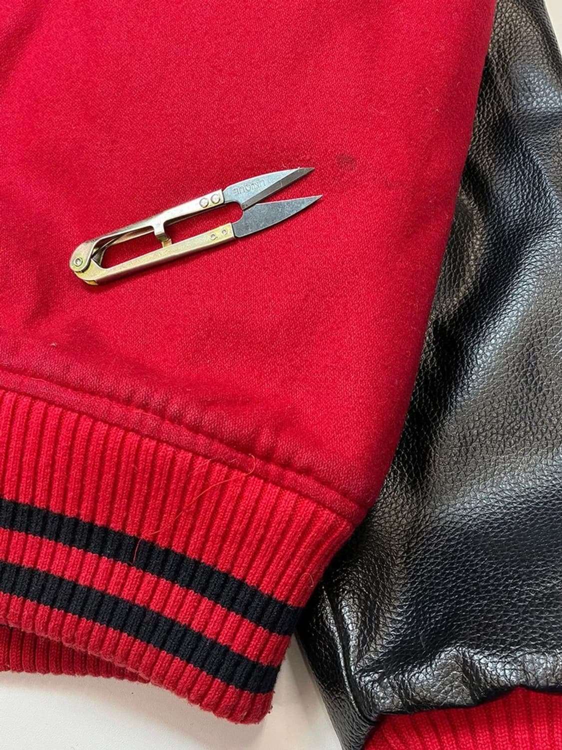 CHEDDA CLOTHING 00's 가죽 울 바시티 자켓 PN5545 상품이미지8