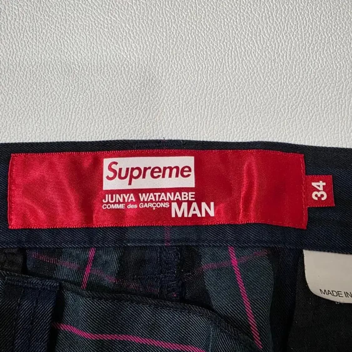 [정품] 슈프림 x 준야와타나베 CDG 프린티드 워크 팬츠 34 상품이미지3