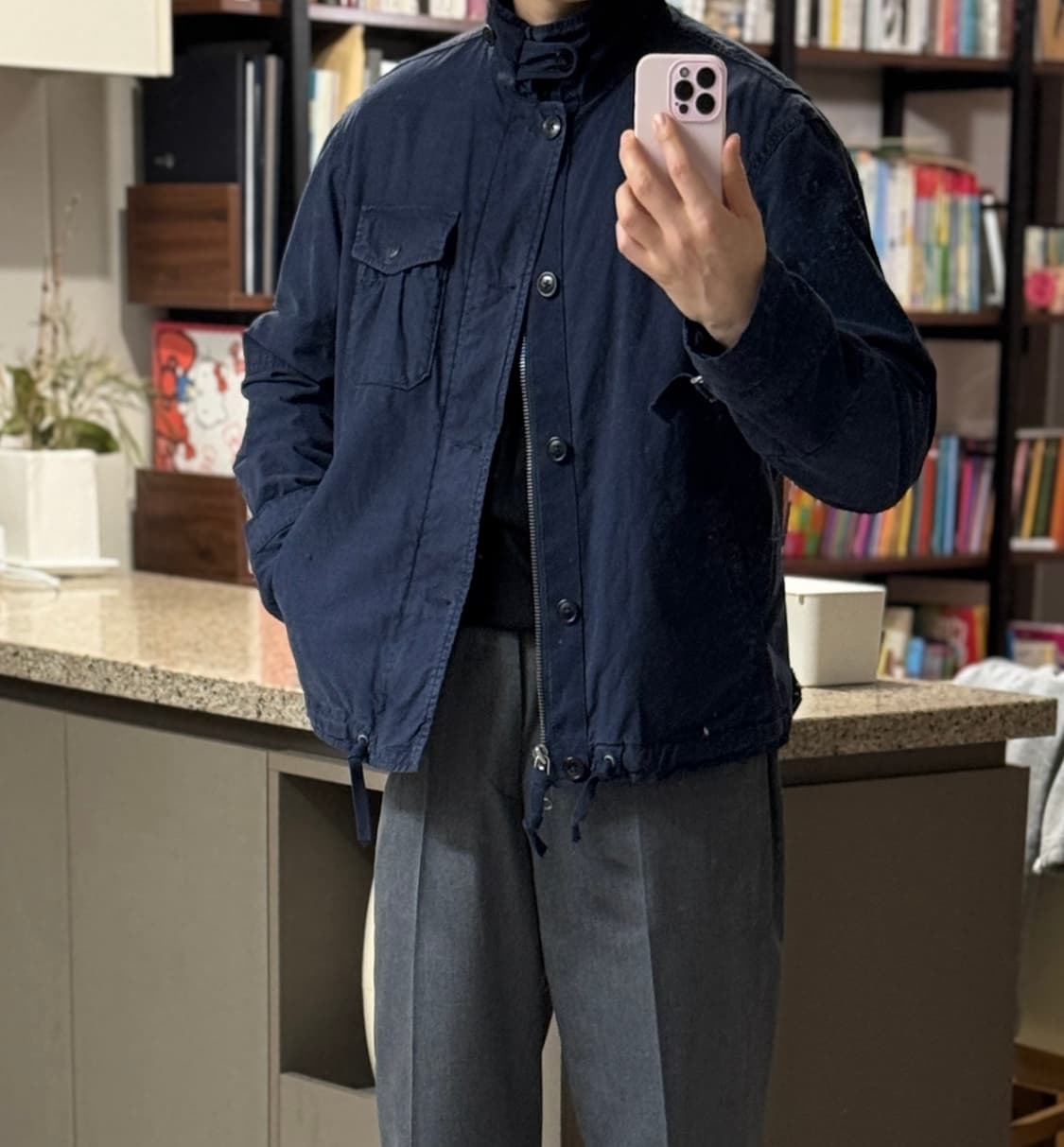 폴로 랄프로렌 네이비 A2 덱자켓 L 상품이미지1