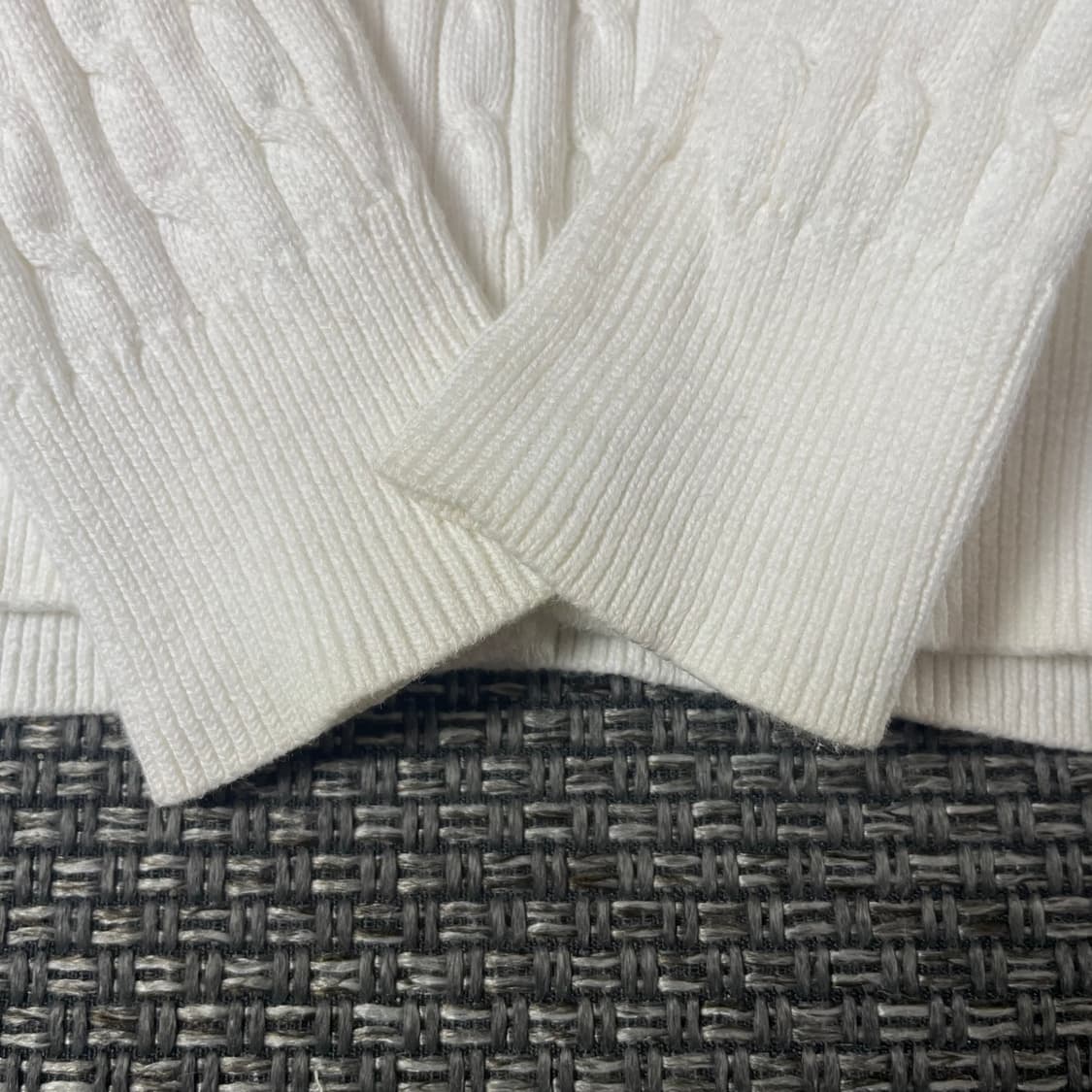 폴로랄프로렌 블루포니 화이트 꽈배기 긴팔 가디건 XS 상품이미지7