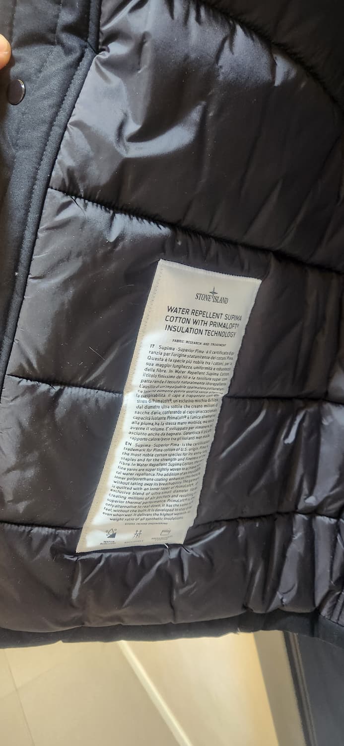 스톤아일랜드 야상 패딩 자켓 L(100)한글텍정품입니다 상품이미지3