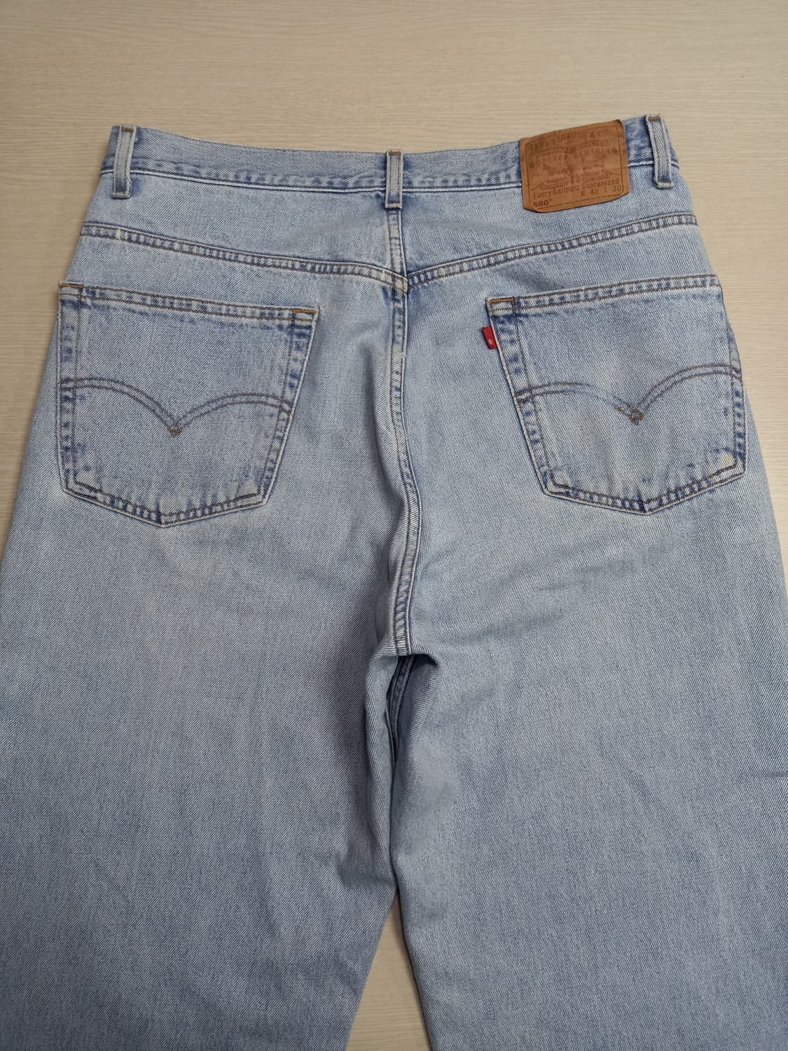 36 90's 리바이스560 RedPont 테이퍼드진 연청 36-444 상품이미지4