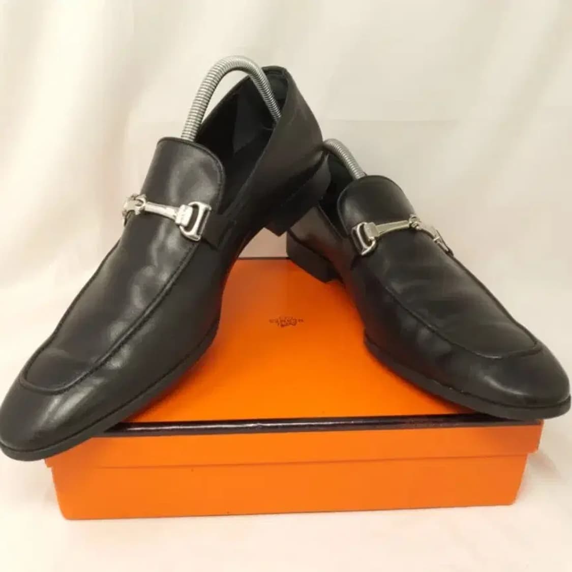 [정품] 에르메네질도 제냐 실버 비트 가죽 로퍼 (280/EEE) 상품이미지1