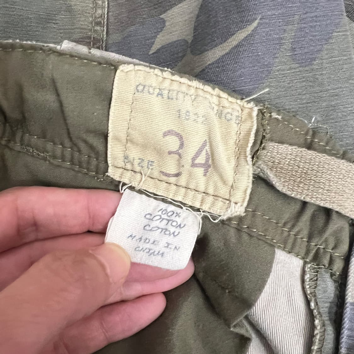 HCO1922 카모 밀리터리 카고 팬츠 반바지 34 상품이미지5