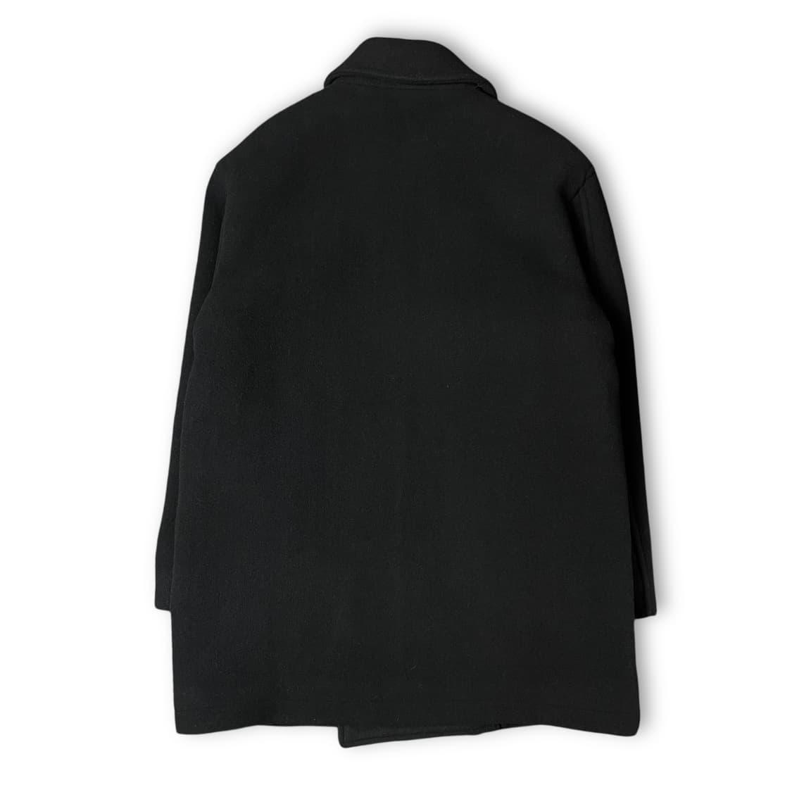 커스텀어클락 블랙 울 더블코트 S 상품이미지2