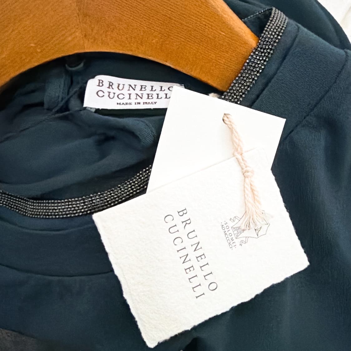 (정품/새상품) 브루넬로 쿠치넬리 여성 모닐리 체인 롤업 슬리브 티셔츠 상품이미지4