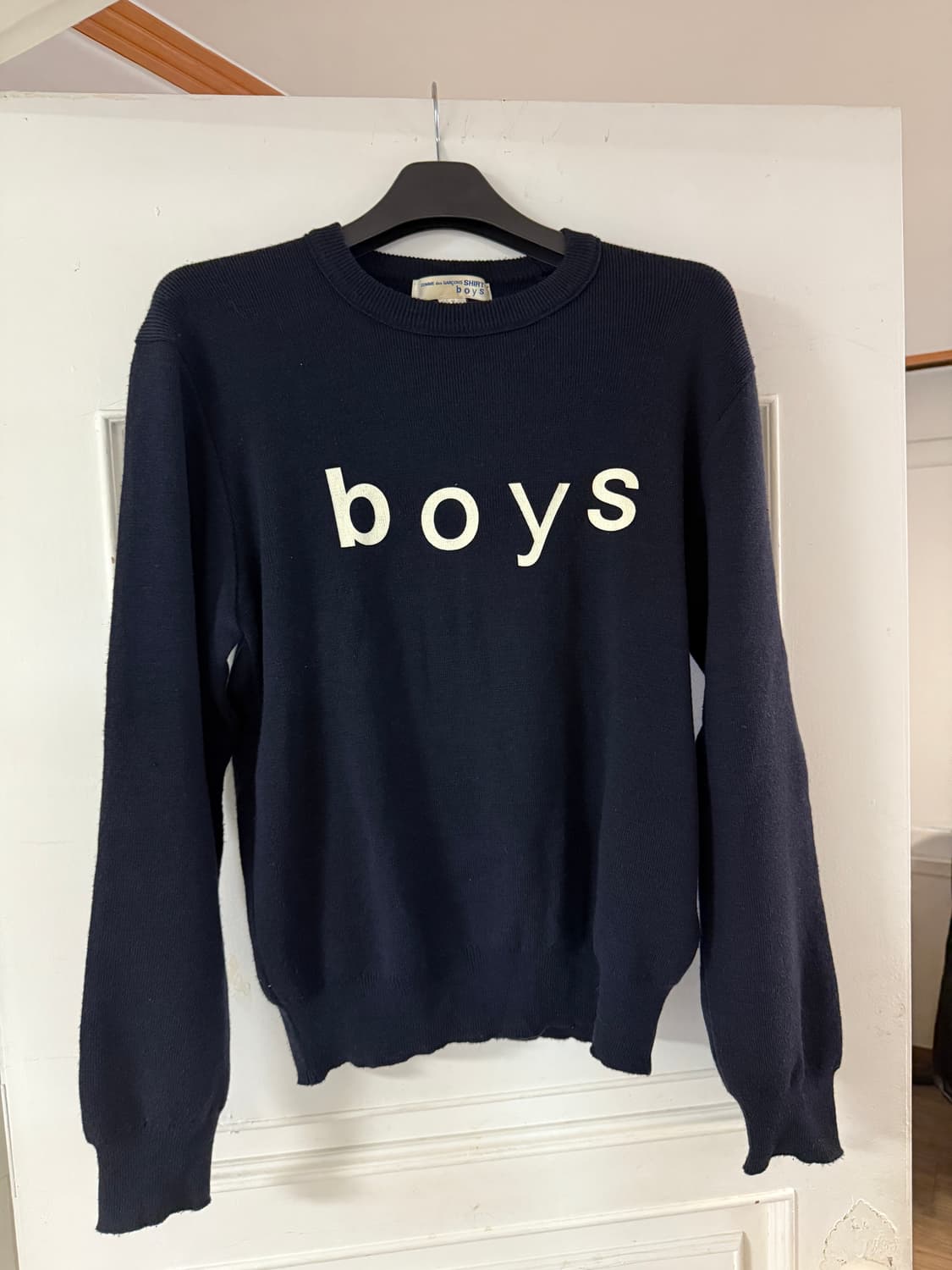 꼼데가르송 셔츠 boys 니트 다크네이비 상품이미지1