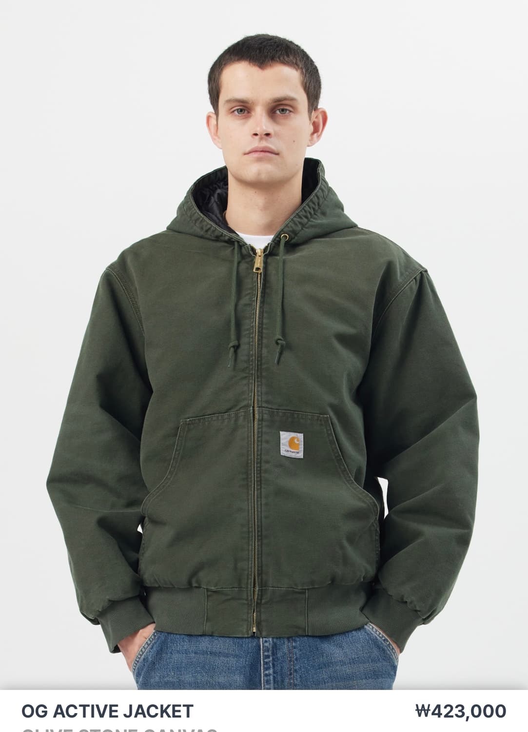 칼하트 WIP OG 액티브 자켓 올리브 S사이즈 상품이미지1