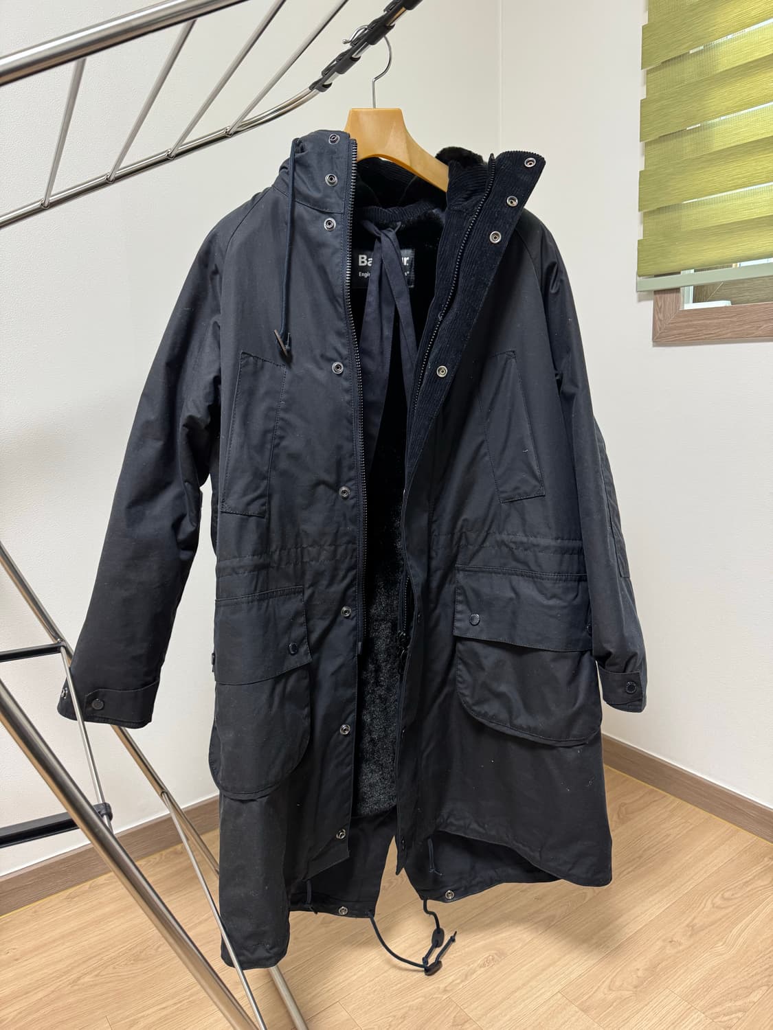 엔지니어드가먼츠 x 바버 하이랜드파카 navy / xs 상품이미지3