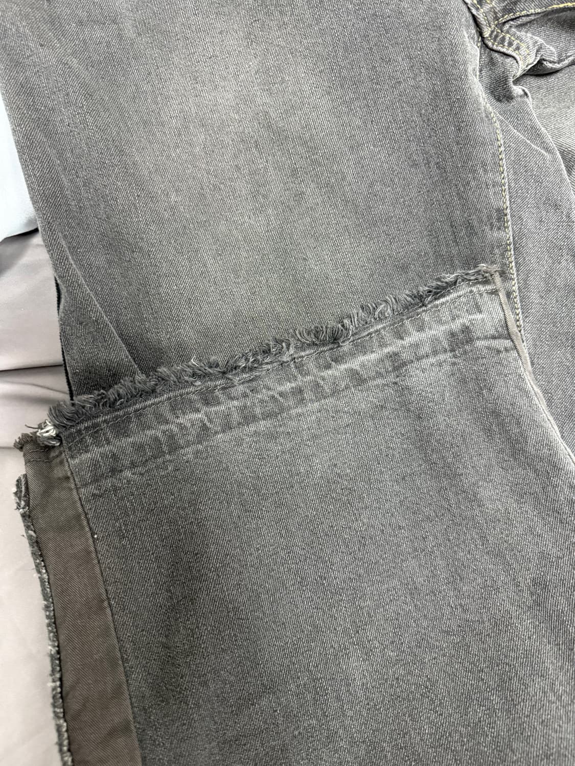 [2] 폴리테루 리빌드 고시마 데님 002 워시드블랙 상품이미지3