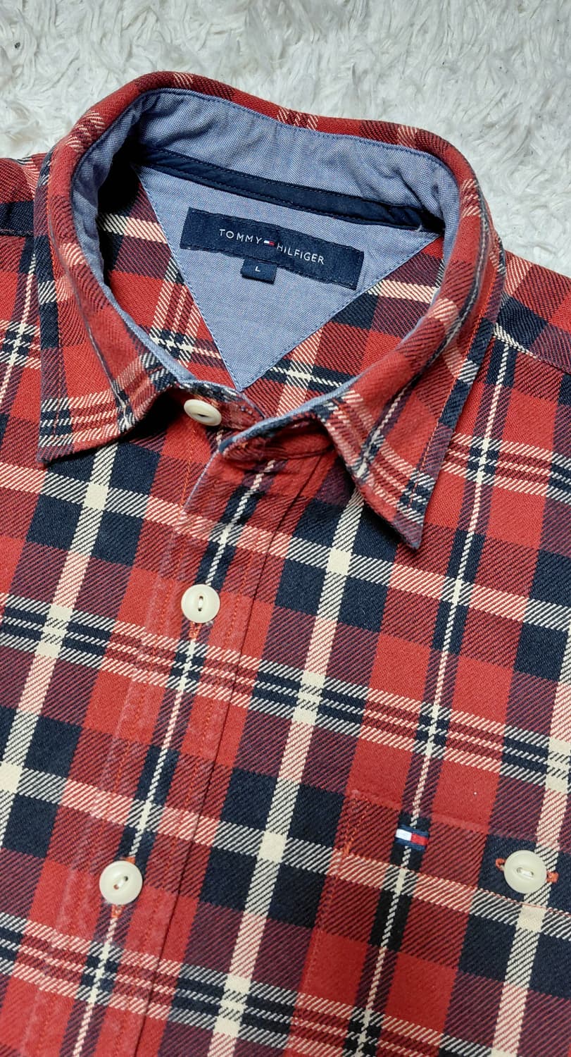 타미힐피거 남성 체크 셔츠 L 상품이미지4