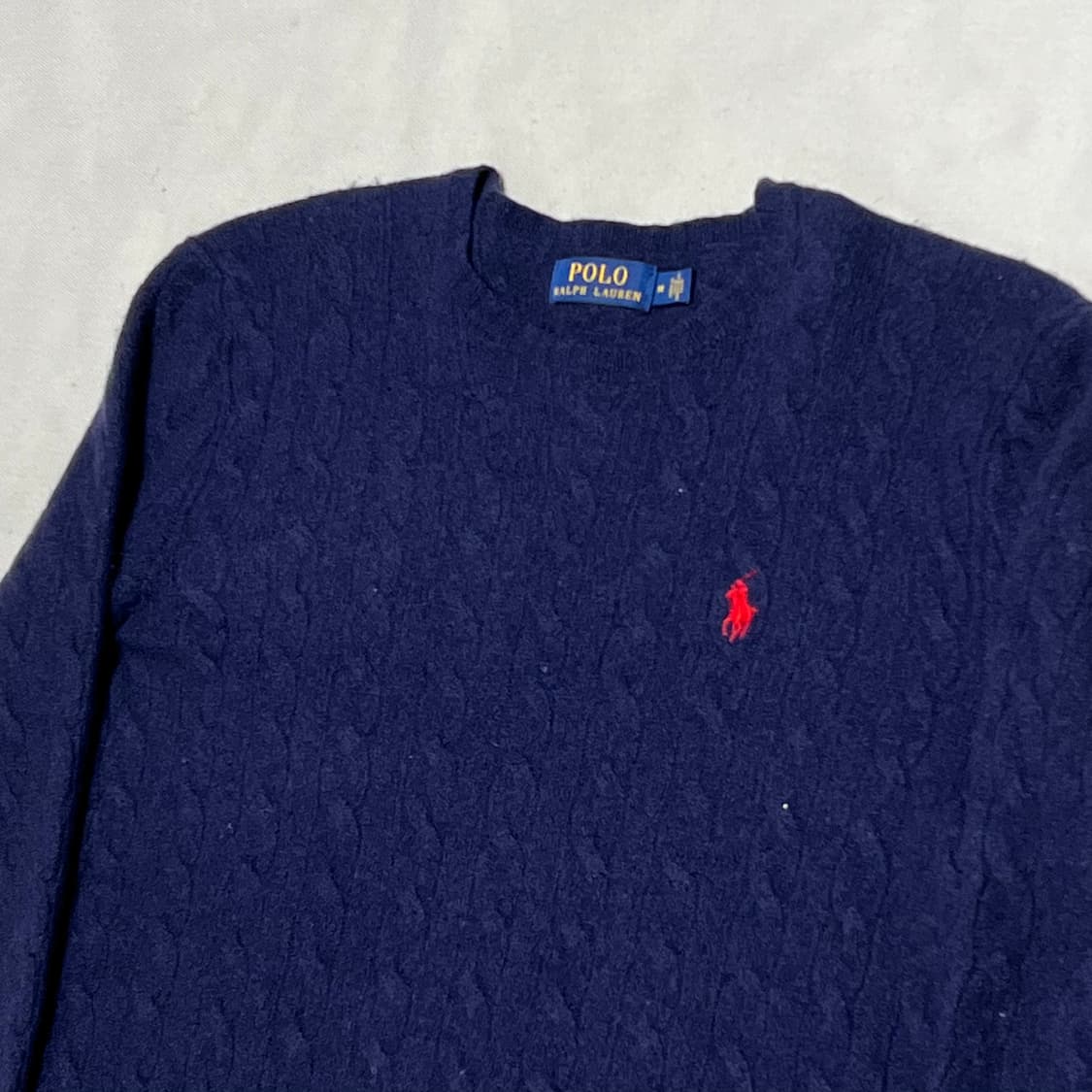 M 폴로랄프로렌 여성용 캐시미어 케이블 니트 상품이미지1