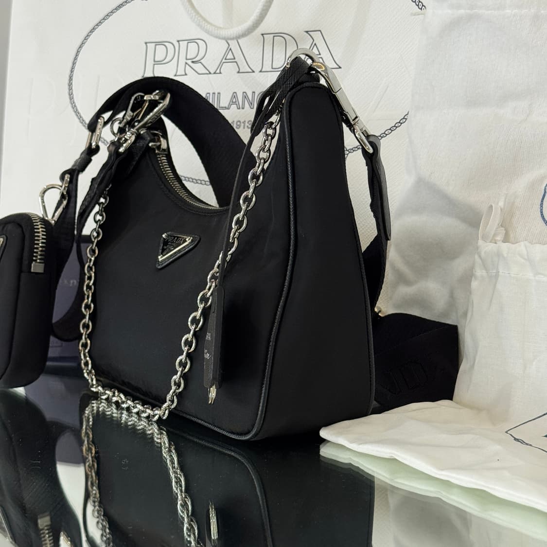 [정품] 프라다 리나일론 2005 리에디션 테수토 호보백  상품이미지4