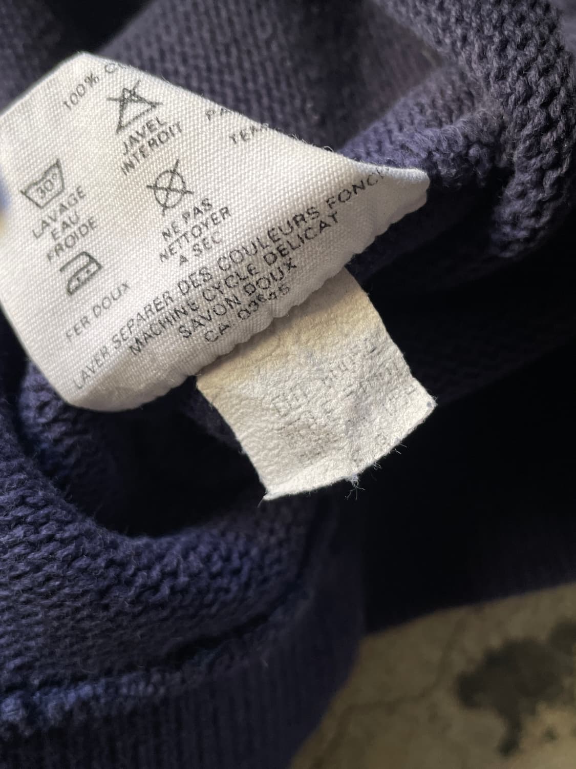 1998 Patagonia Navy Organic Cotton Knit 상품이미지8