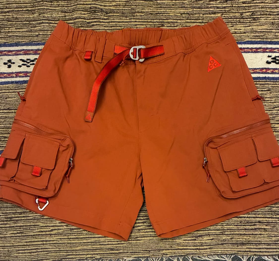 (XL)나이키 ACG 나일론 유틸리티 카고 쇼츠 반바지 레드스톤 상품이미지3