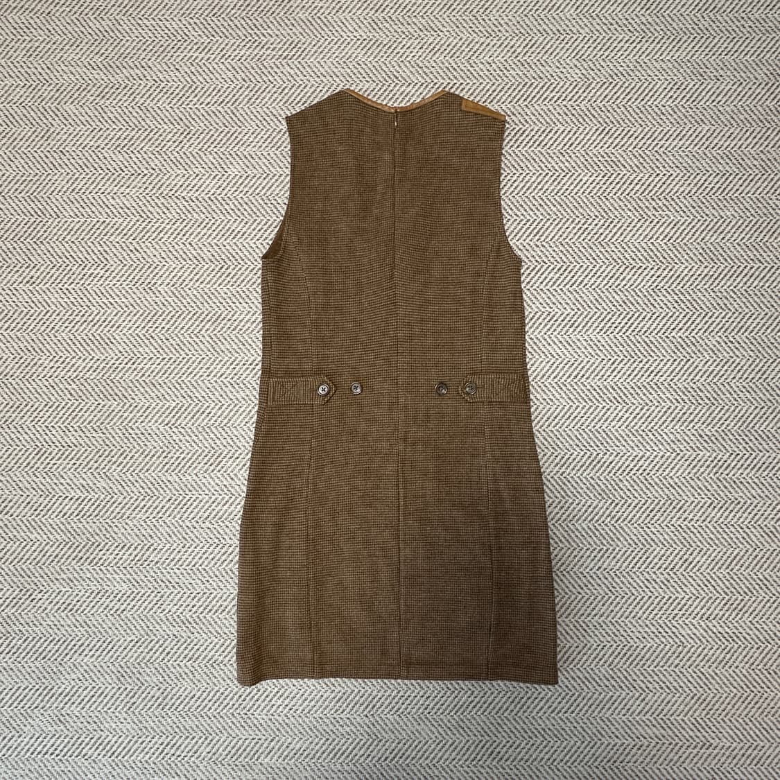 RALPH LAUREN wool leather point onepiece 상품이미지2