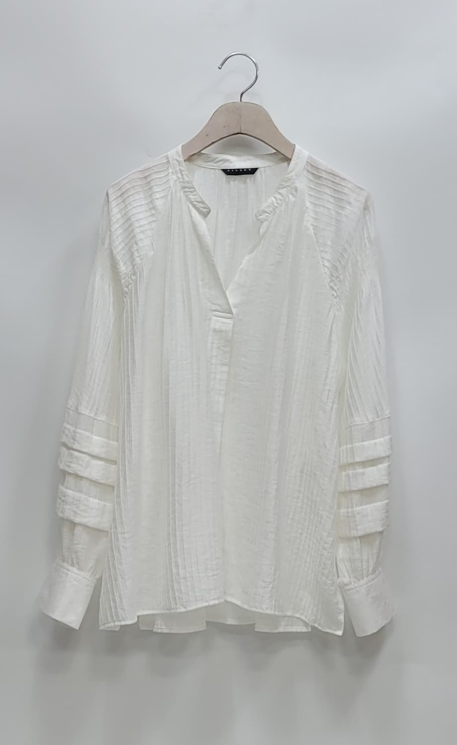 SISLEY 20SS 시슬리 레이온 블라우스 / 여 85 (42) 화이트 상품이미지1