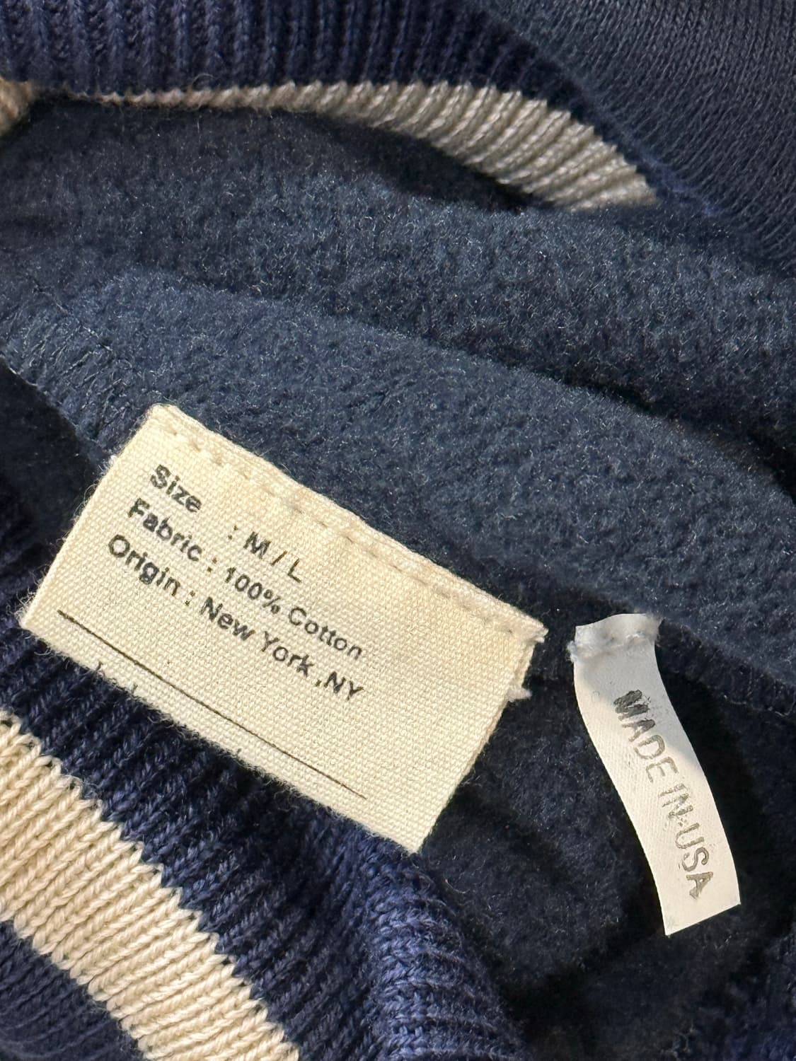 Bode — Appliqué Logo Sweatshirt (Navy) 상품이미지3