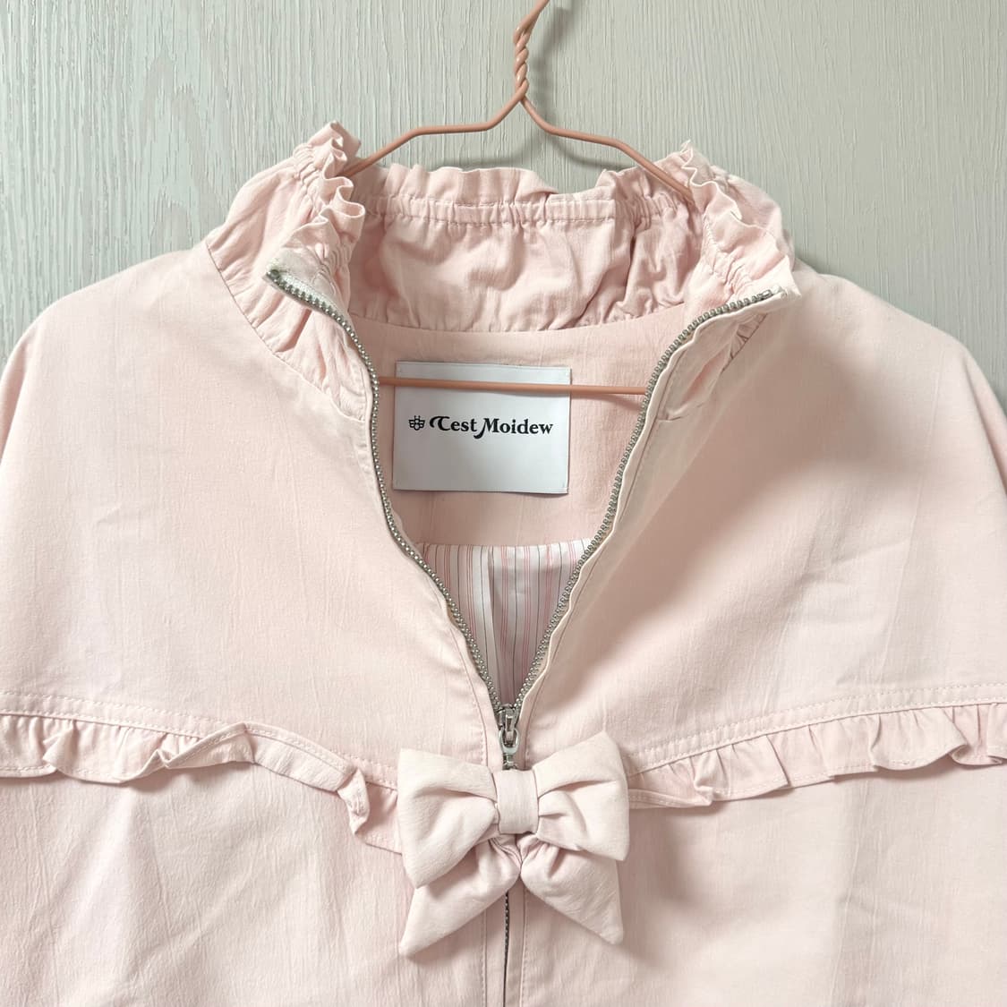 [새상품] 쎄무아듀 리본 프릴 자켓 상품이미지2