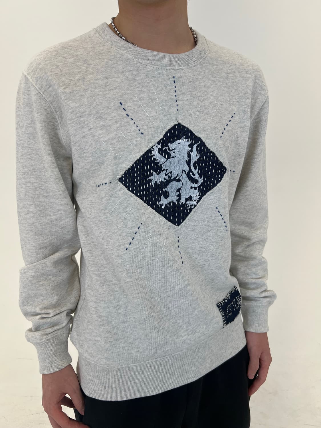 Sashiko rampant rion sweat shirt 상품이미지5
