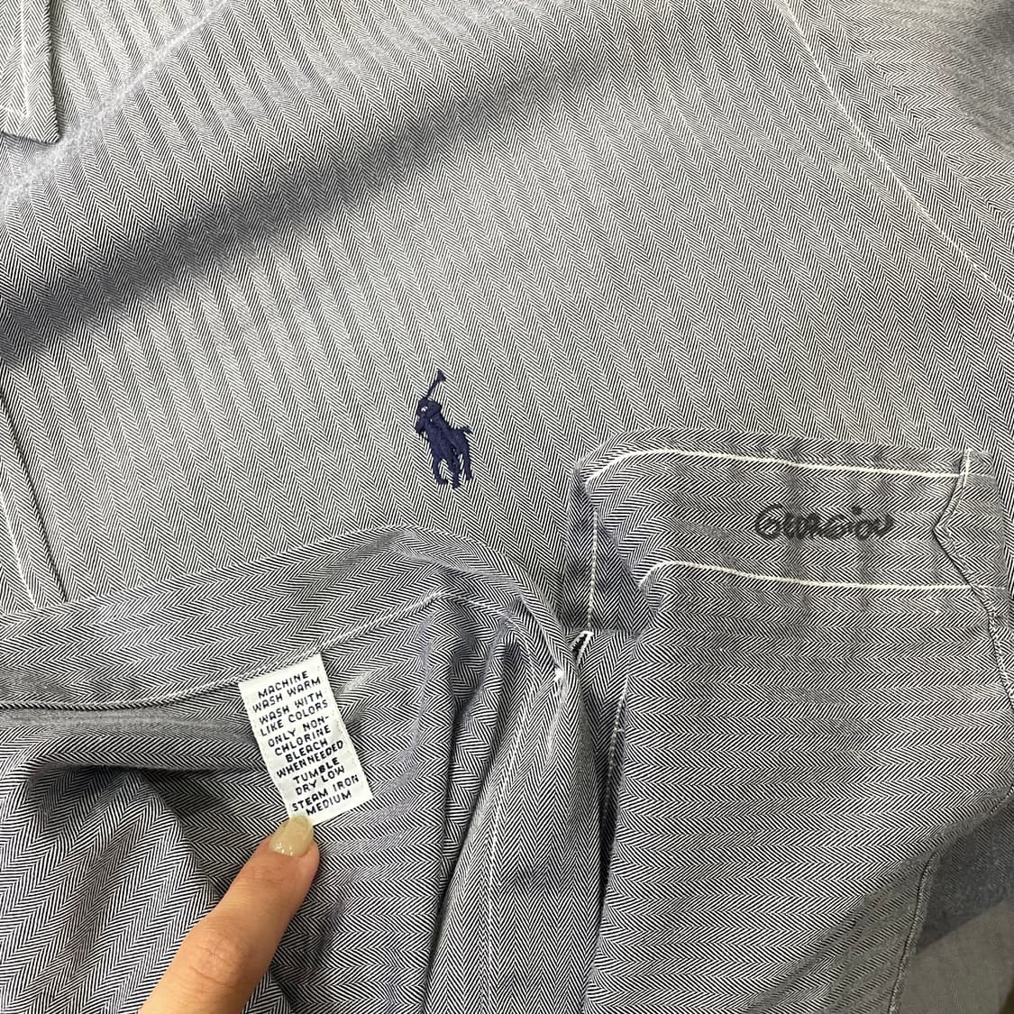 (L) POLO 폴로 랄프로렌 솔리드 셔츠 Lowell sport 상품이미지10