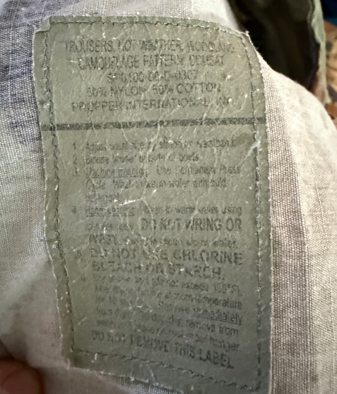 오리지널 밀리터리 립스탑 카모팬츠 M/Regular 상품이미지4