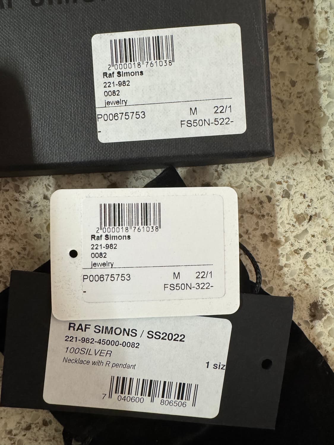 라프시몬스 R 펜던트 상품이미지3