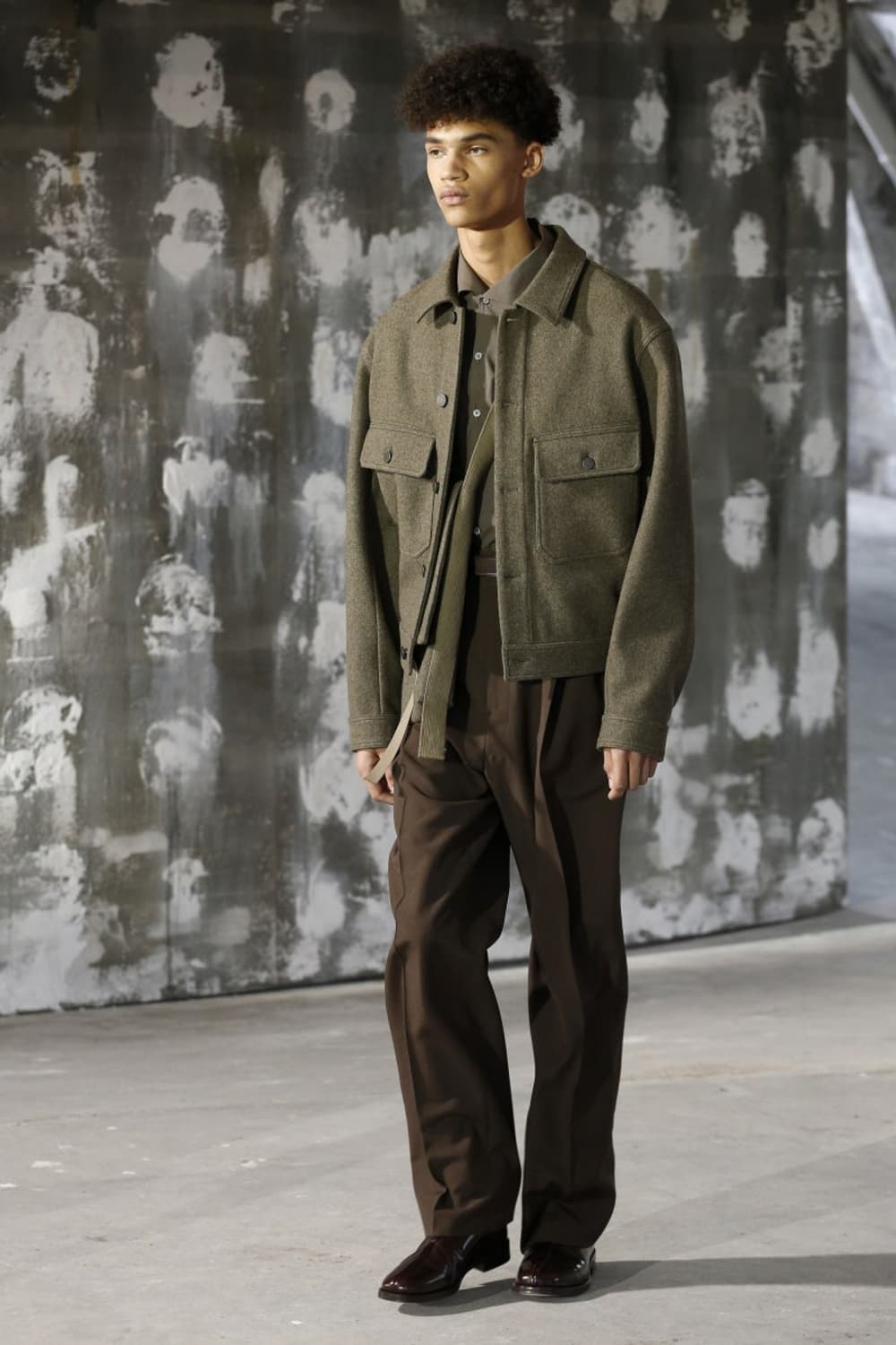 르메르 18FW 펠트 울 블루종 올리브 M 상품이미지1