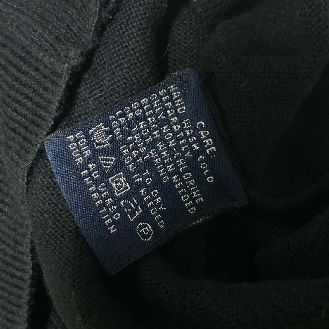 폴로 랄프로렌 브이넥 니트 가디건 블랙 S 상품이미지8