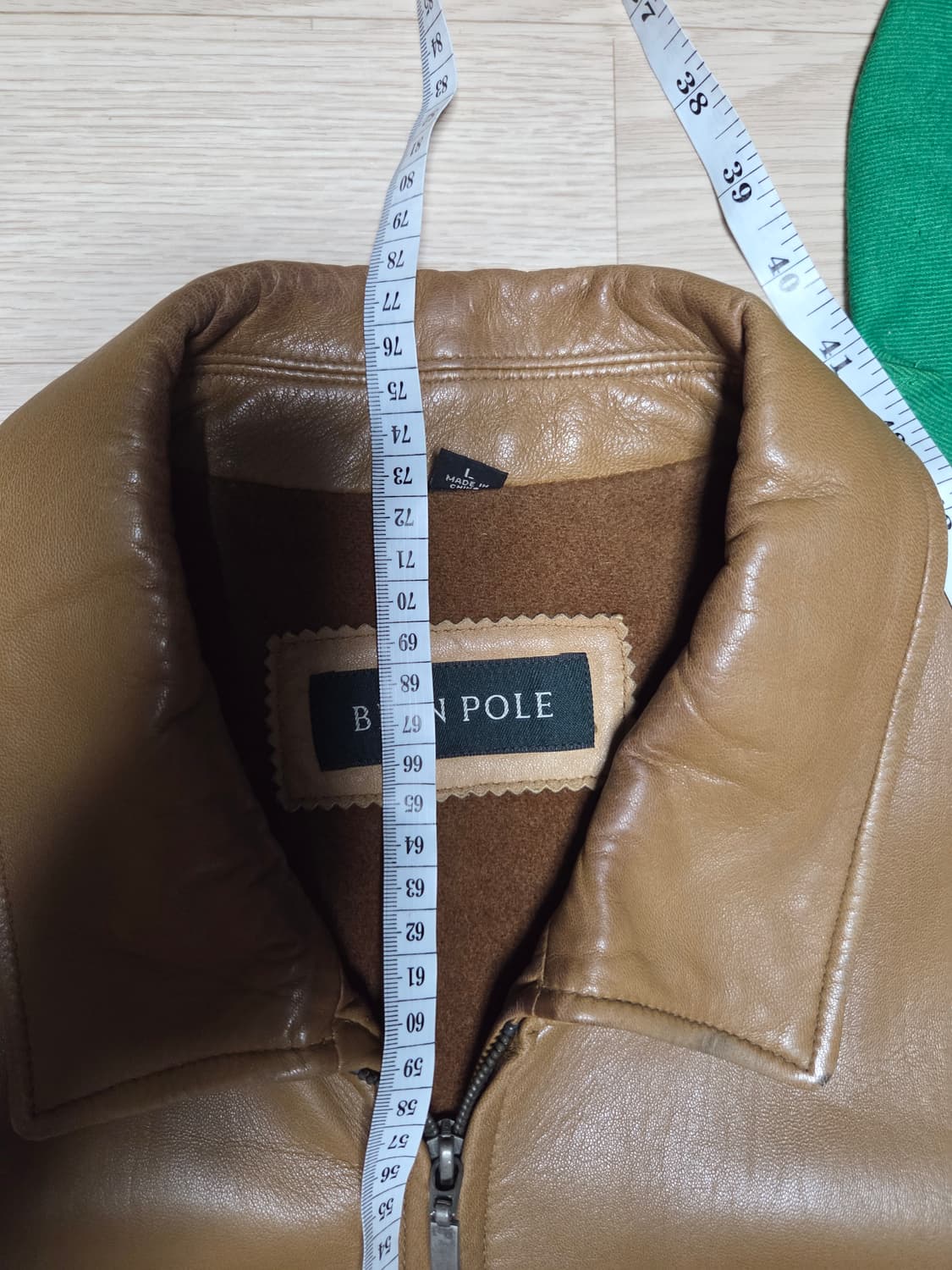 BEAN POLE 카멜 제뉴인 가죽자켓 레더자켓  상품이미지9