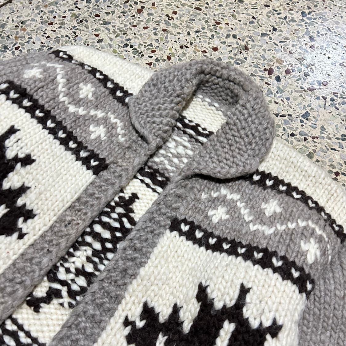 캐나다 빈티지 코위찬 니트 자켓 상품이미지2