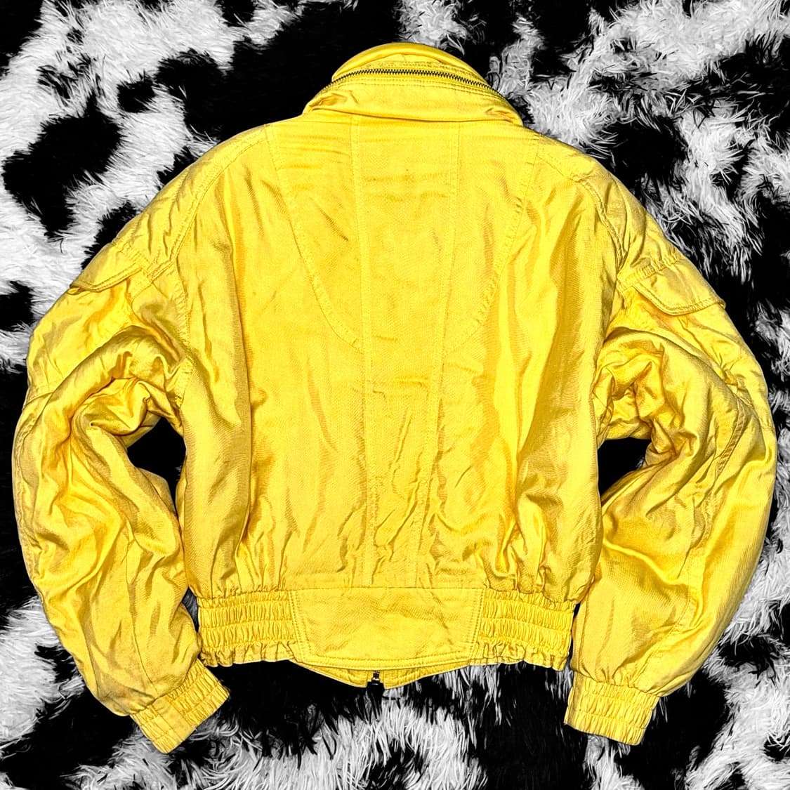 KILLY 킬리 연노랑 크롭 패딩 봄버 자켓 점퍼 상품이미지3