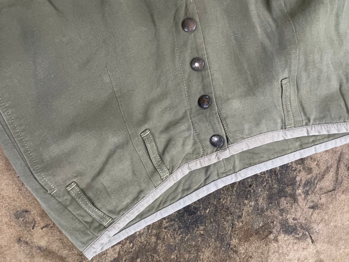 아르마니/카키 린넨 와이드팬츠(30“) 상품이미지5