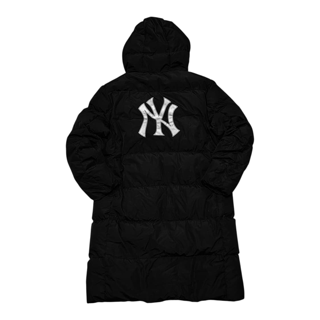 ✨ (바배) MLB 뉴욕양키즈 빅로고 덕다운 블랙 롱패딩 상품이미지1