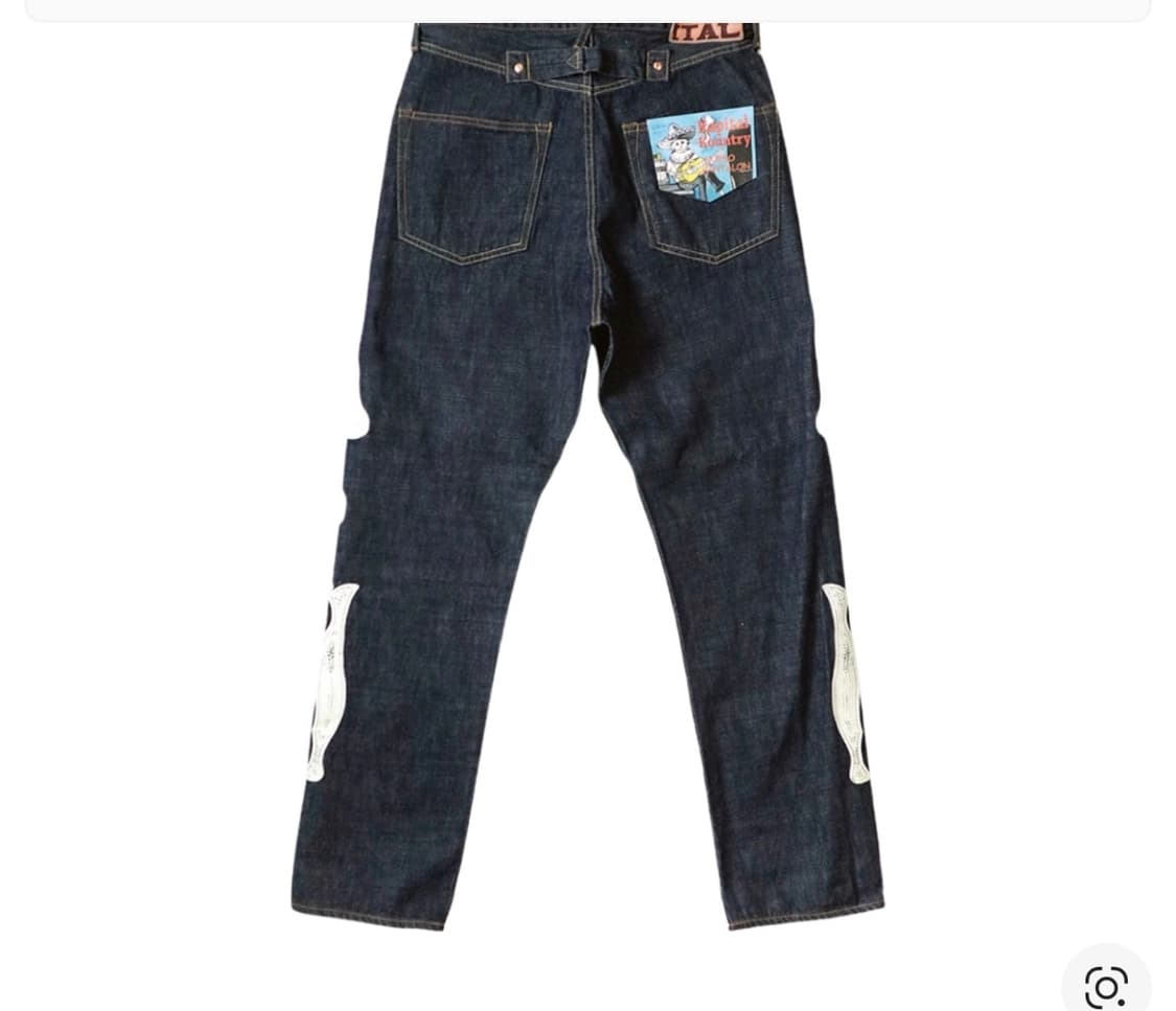 캐피탈 12.5온즈 데님 멕시칸 턱시도 5P 오카길리 팬츠 인디고 상품이미지2