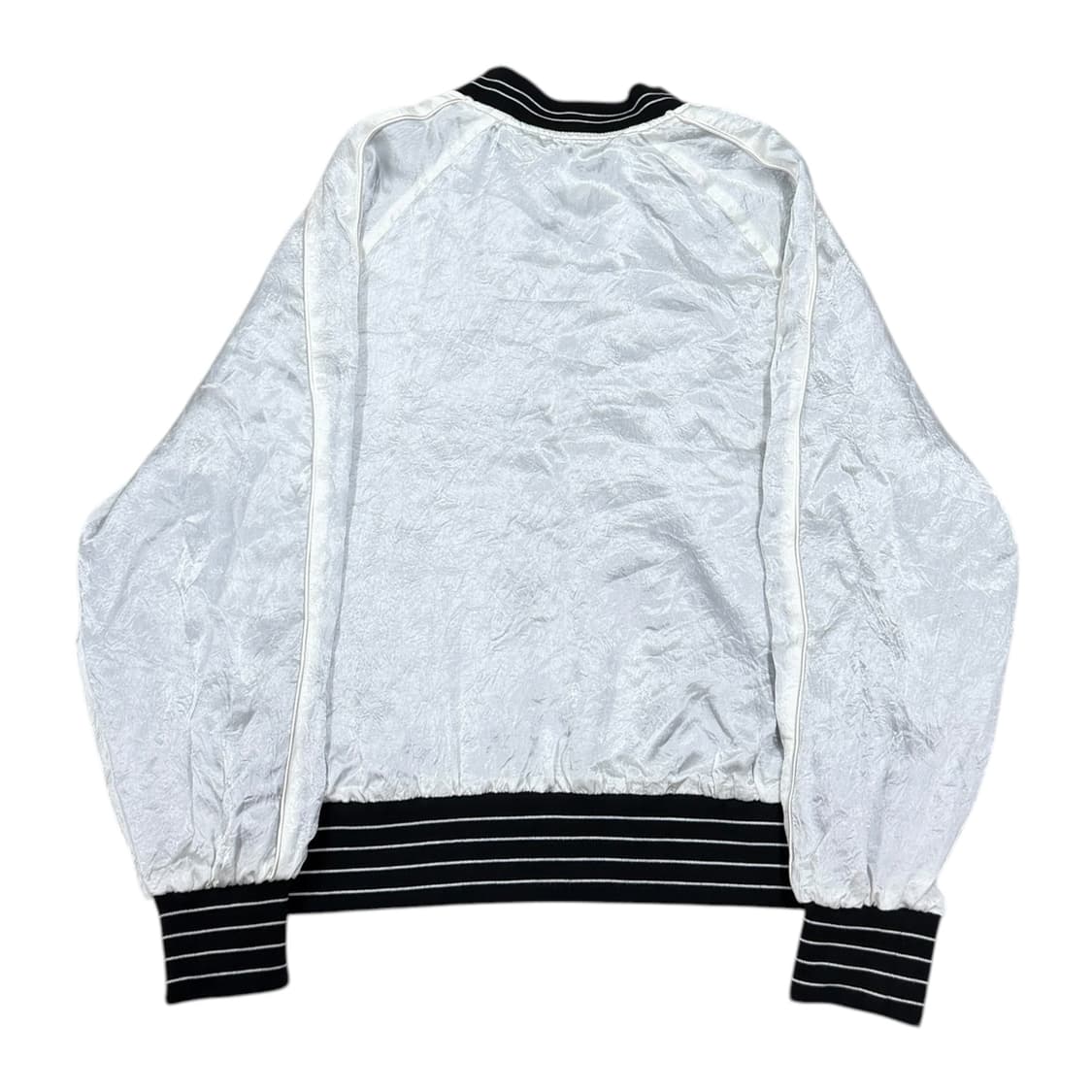 GYEONG 경 리버서블 별 스타 프린트 봄버 자켓 블루 화이트 상품이미지4