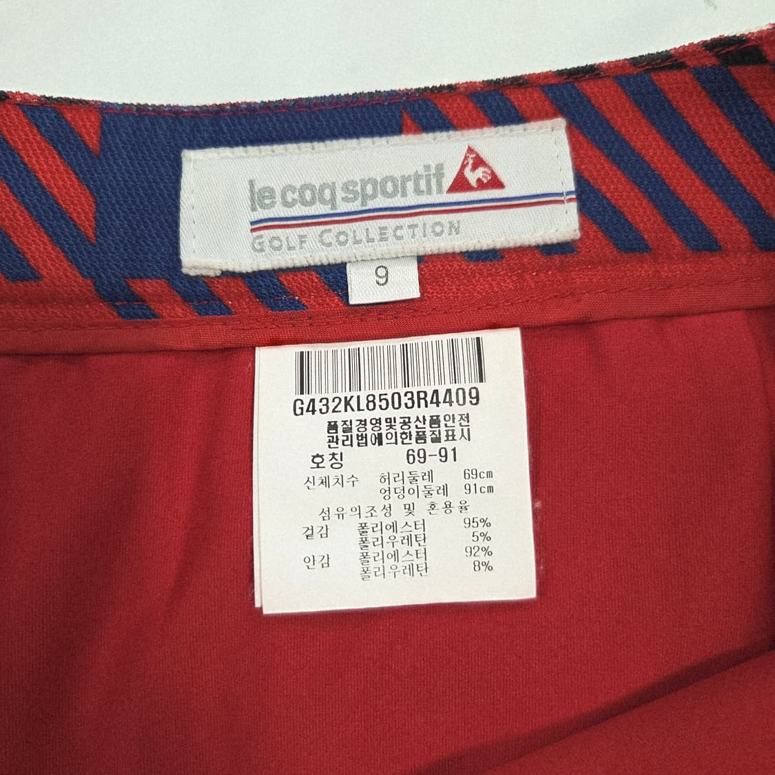 [LE COQ SPORTIF] 르꼬끄 골프 체크 미니 스커트 여성 상품이미지5