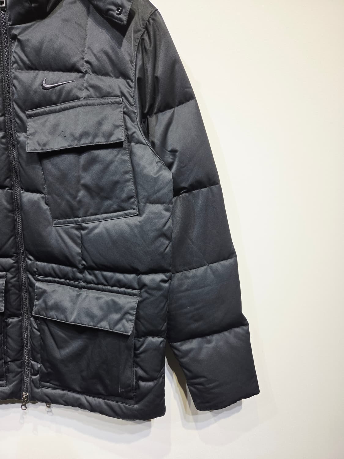 나이키 블랙 포켓 덕다운 패딩 자켓 상품이미지5