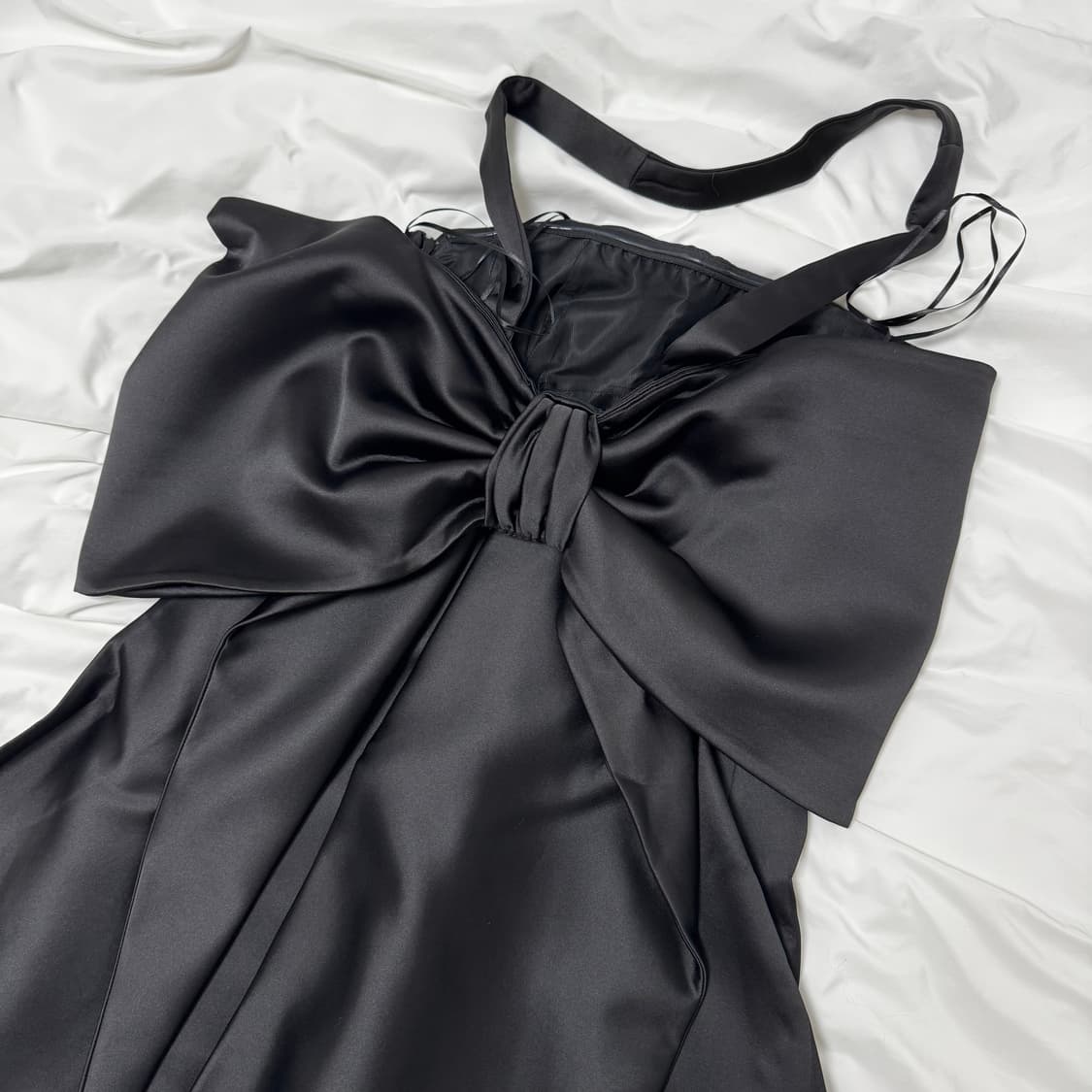 Zara 자라 새틴 미니드레스 블랙 새제품 상품이미지5